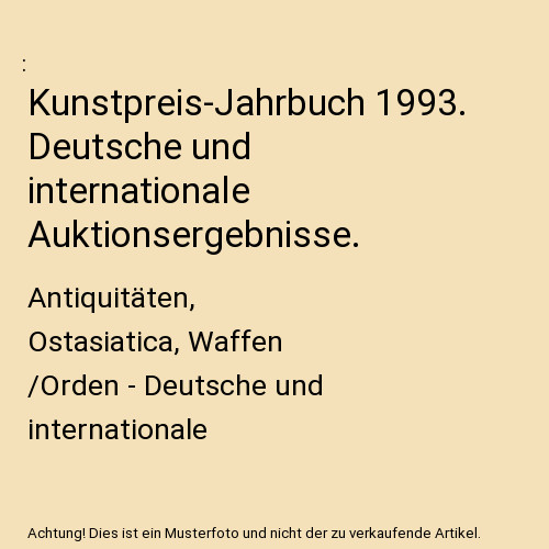 Kunstpreis jahrbuch 1993 - kunstpreis-jahrbuch,